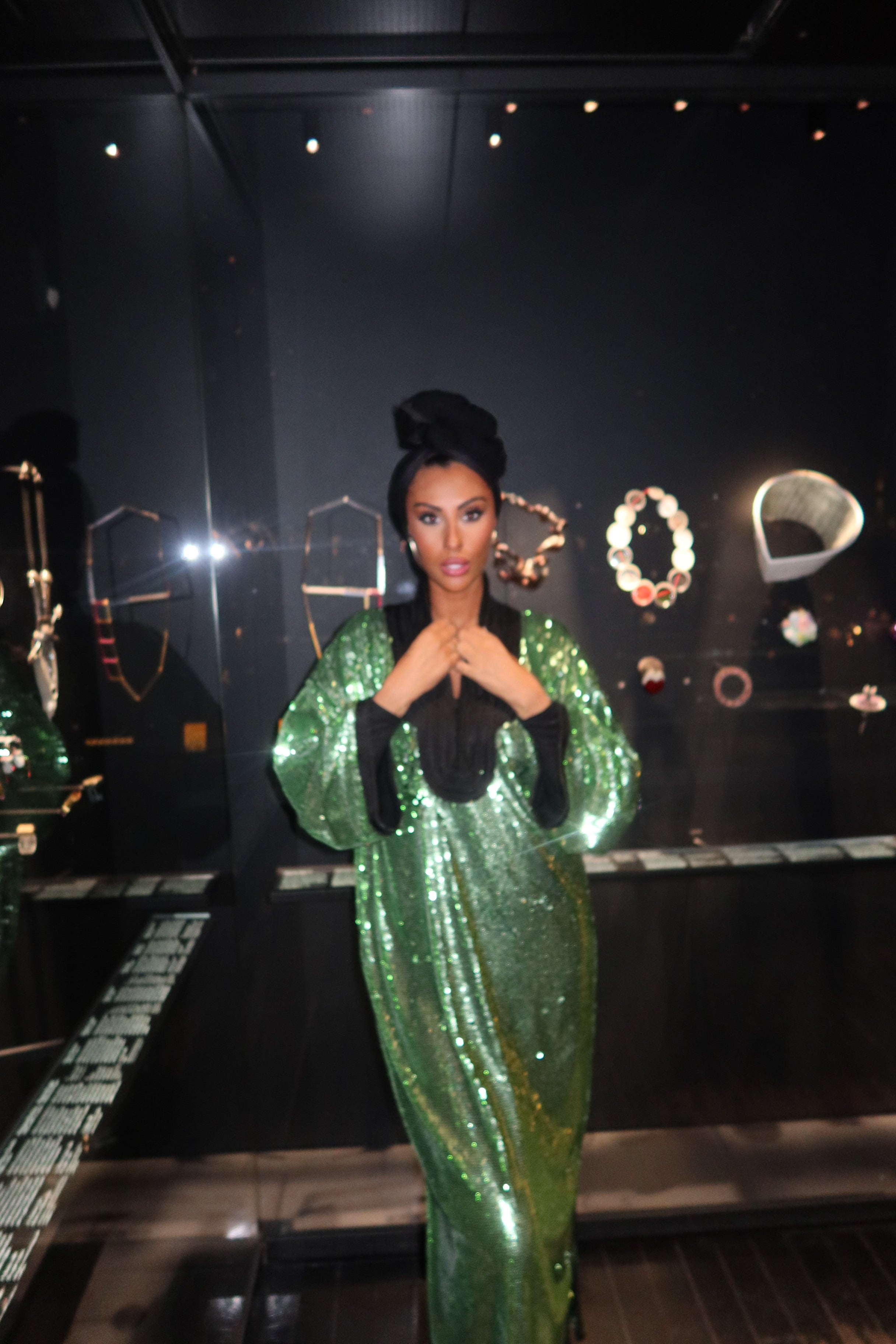 BELDI Dress - Green Sequin