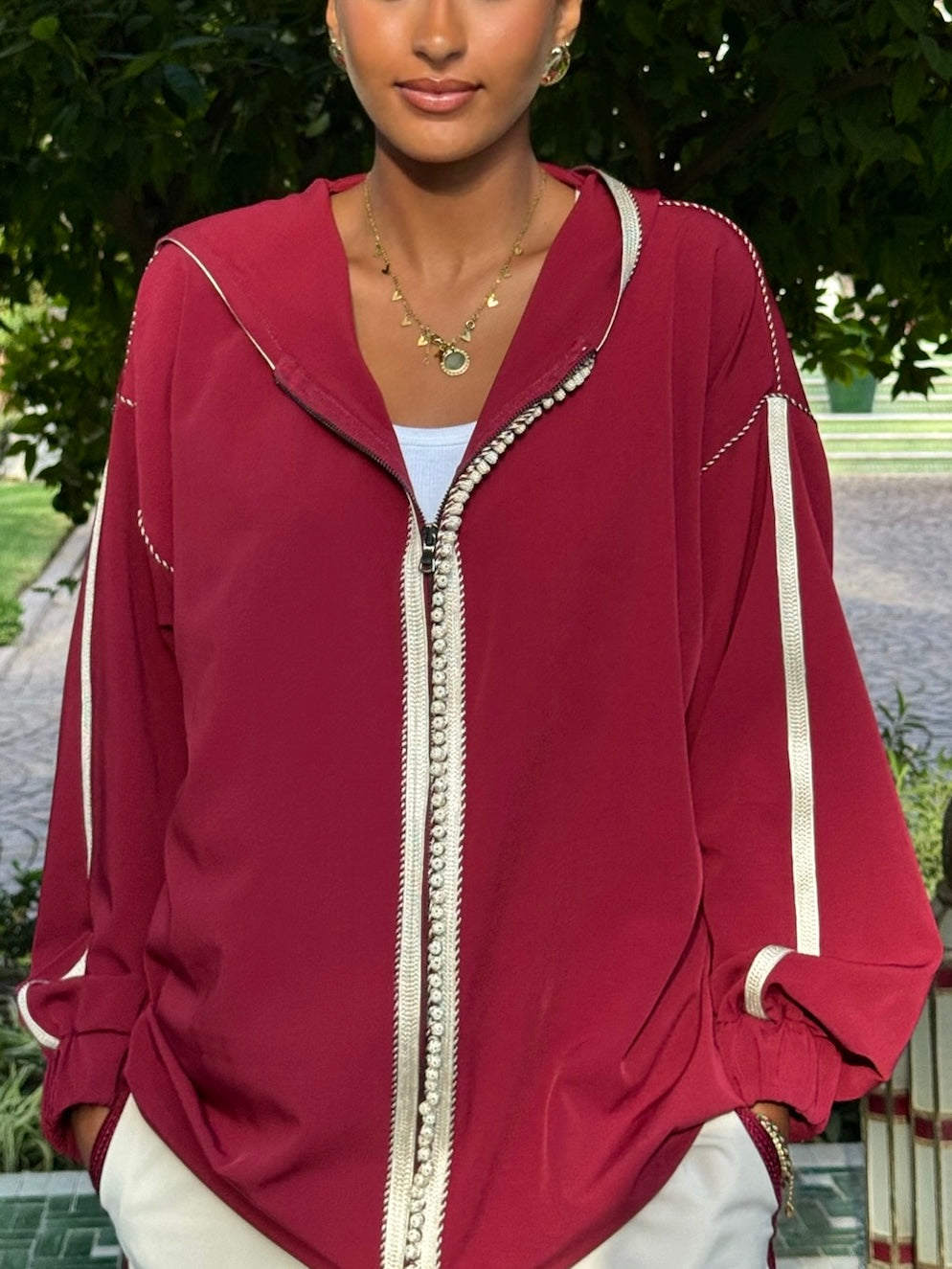 BELDI JOGGER - Bicolore Cerise