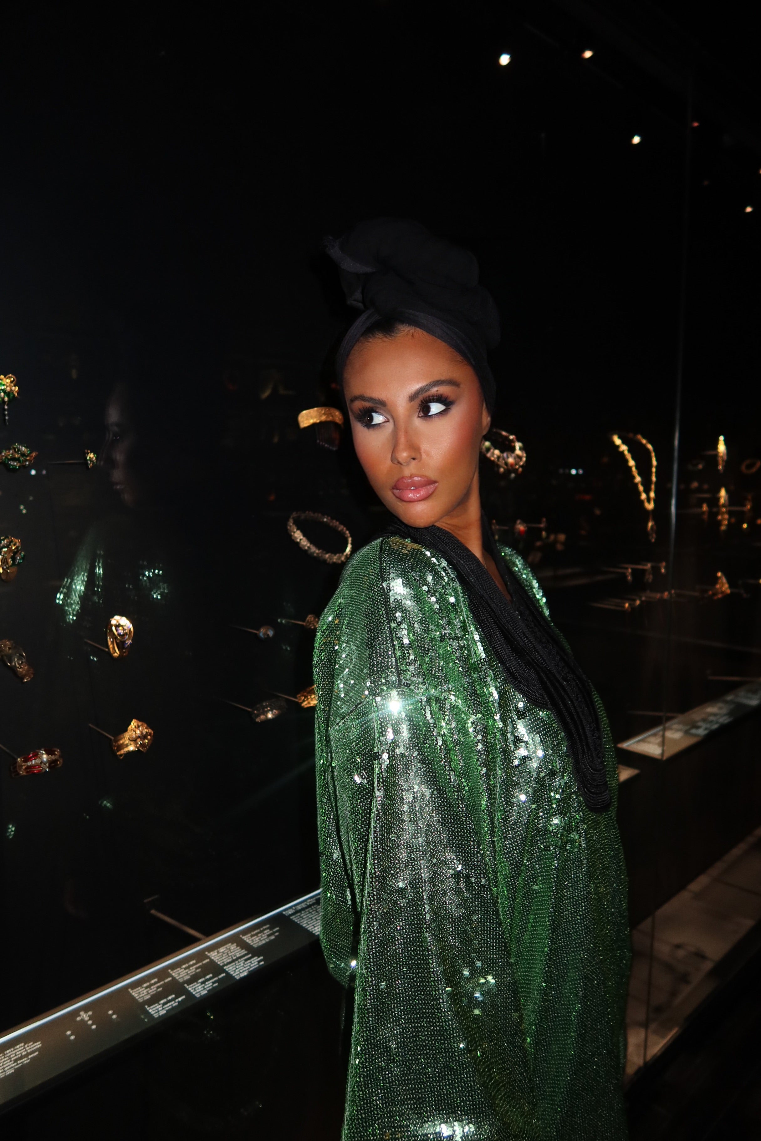 BELDI Dress - Green Sequin