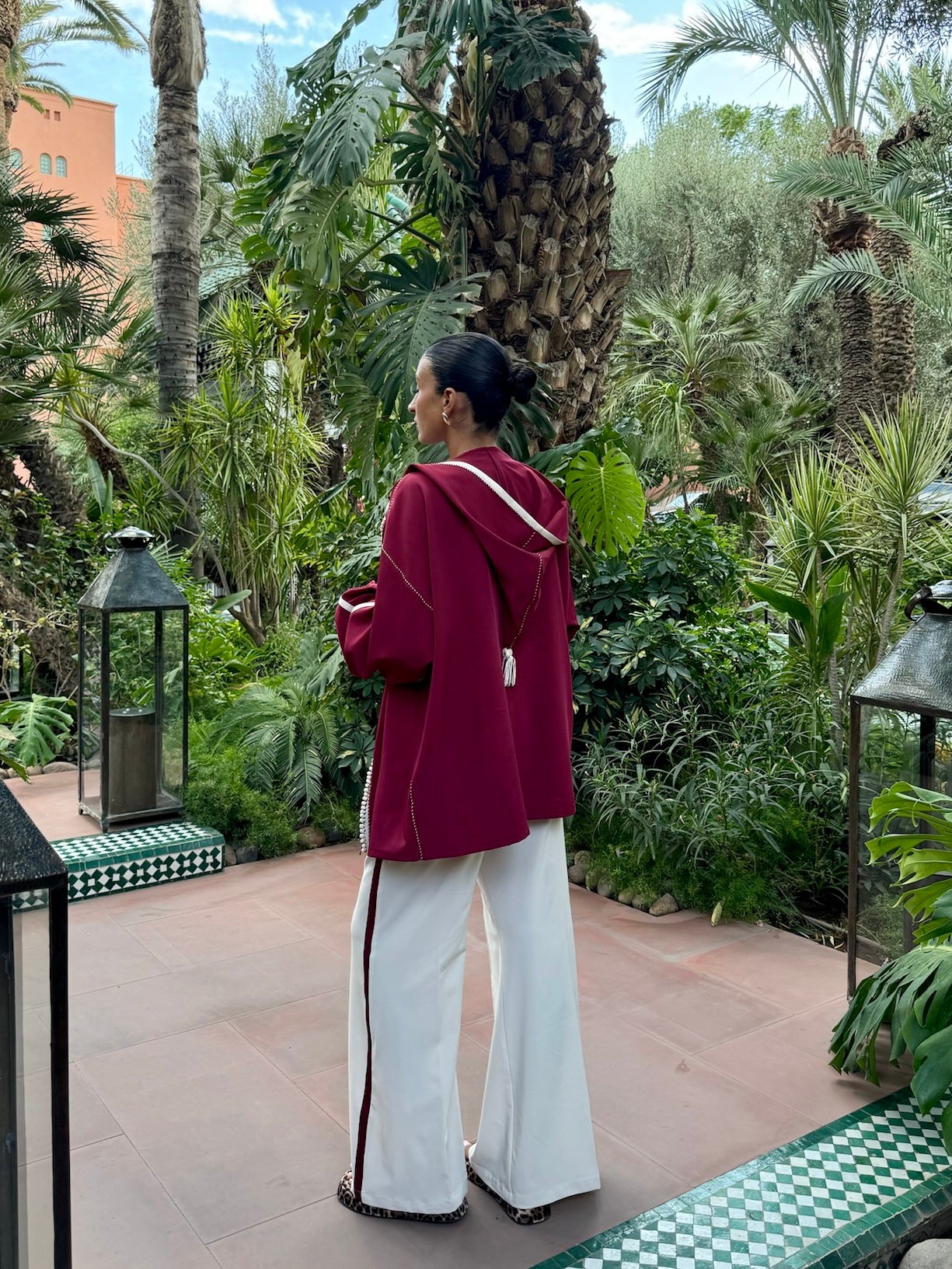 BELDI JOGGER - Bicolore Cerise
