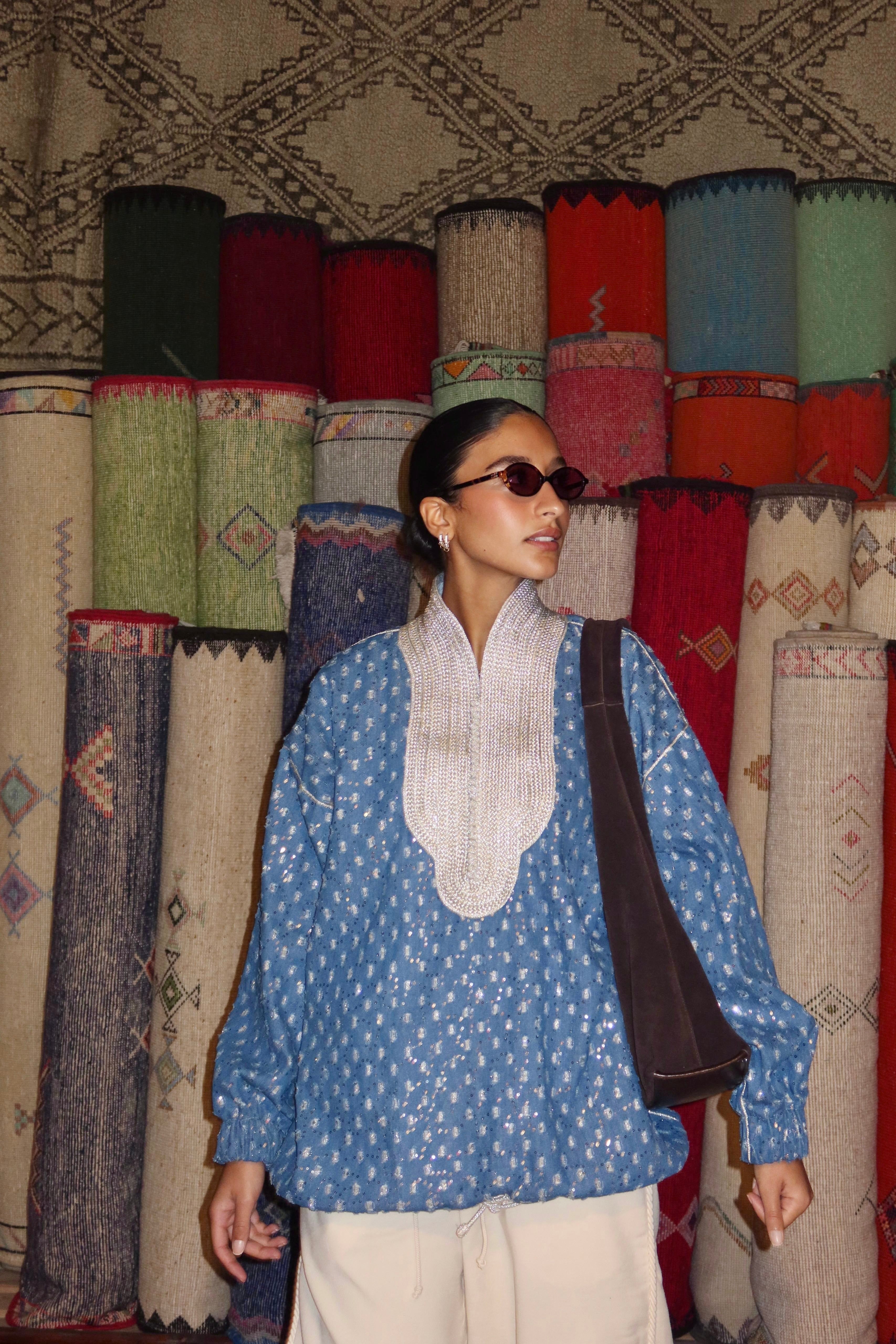 BELDI Hoodie - Diamonds Denim